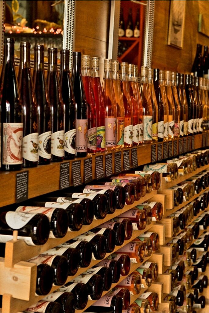 Huge selection of wines.