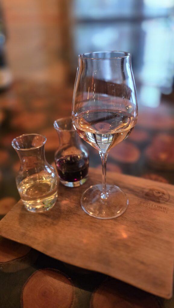 Wine flights.